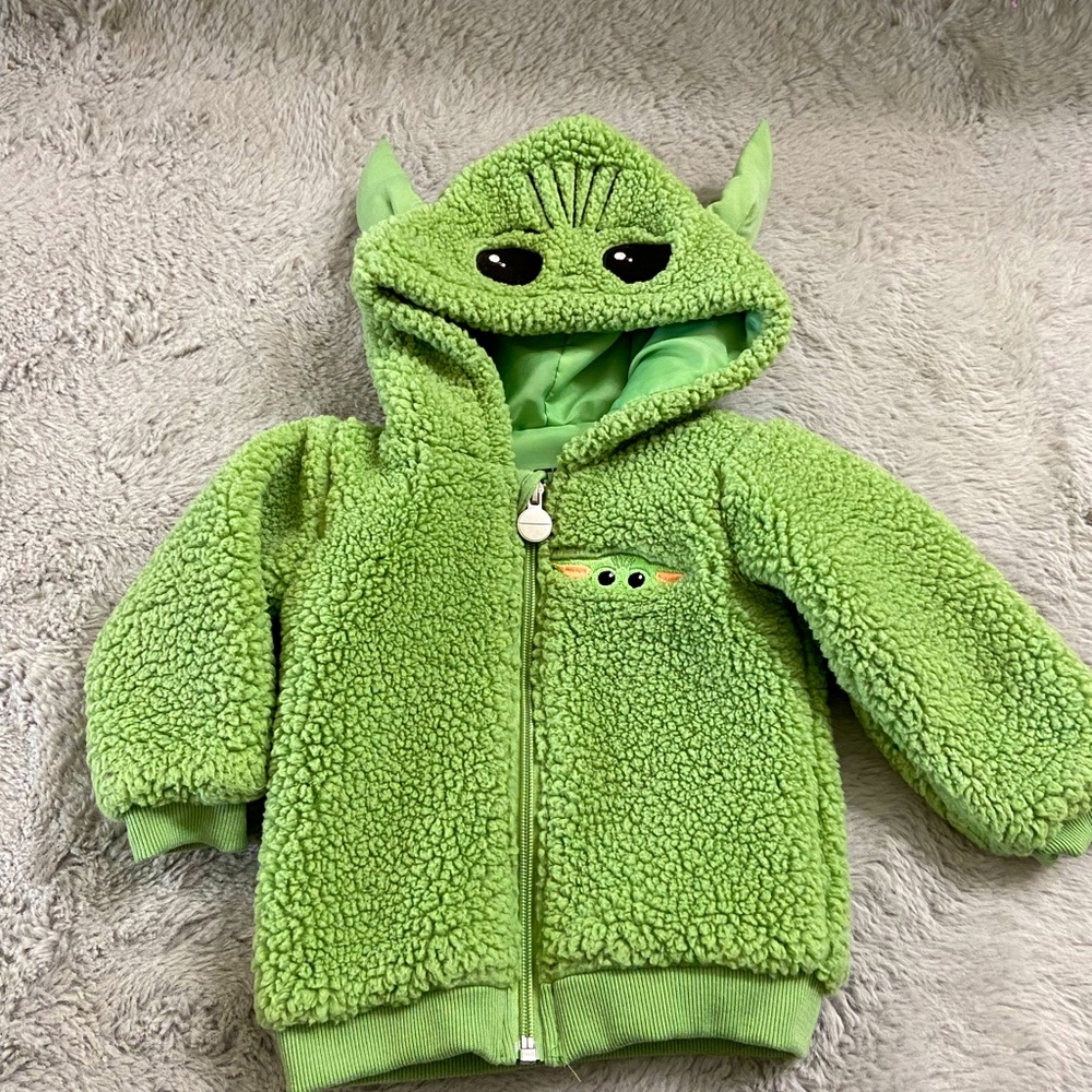 12m Star Wars Sherpa jacket baby yoda
